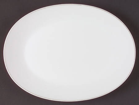 Secunda Gray 11" Oval Serving Platter
