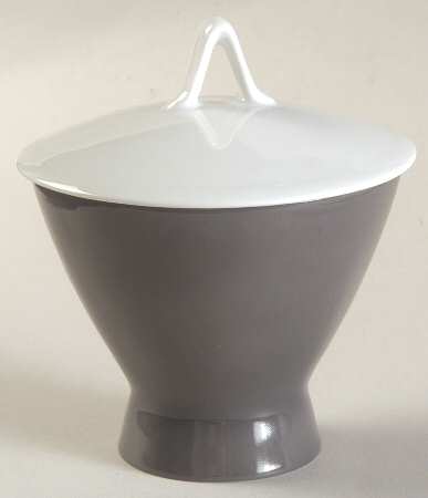 Secunda Gray Sugar Bowl & Lid