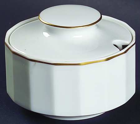 Secunda Gold Sugar Bowl & Lid
