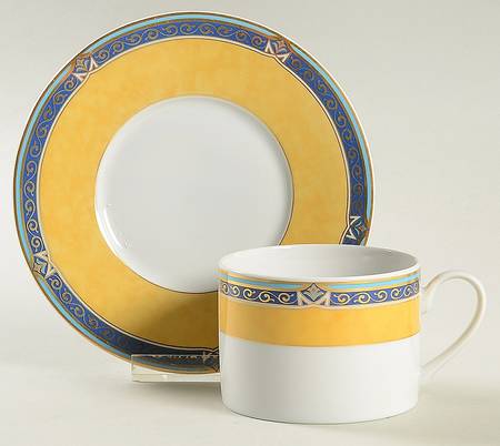 Serena Flat Cup & Saucer Set