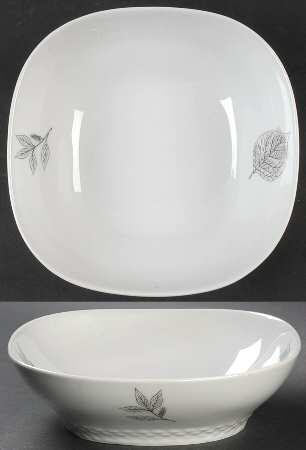 Shadow Leaf 8" Square Vegetable Bowl