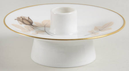 Shadow Rose Single Light Candlestick