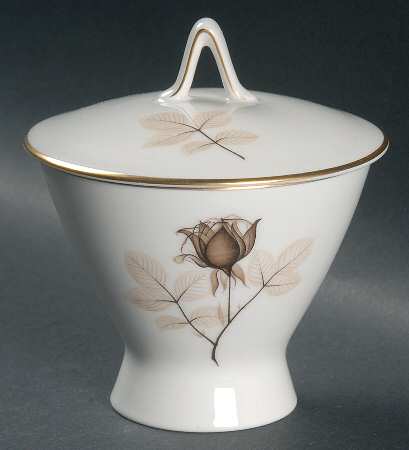 Shadow Rose Sugar Bowl & Lid