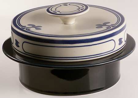 Siena Blue 2.25 Qt Round Covered Casserole by Rosenthal - Continental