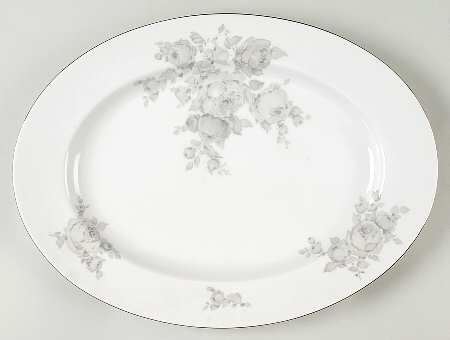 Silver Glow 14" Oval Serving Platter