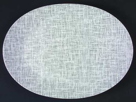 Silk Velvet 13" Oval Serving Platter