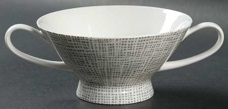 Silk Velvet Footed Cream Soup Bowl