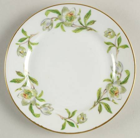 Snow Rose Bread & Butter Plate