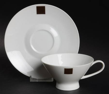 Solitaire Footed Cup & Saucer Set