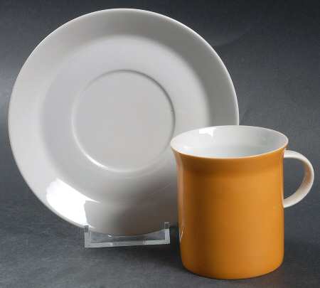 Solar Flat Demitasse Cup & Saucer Set