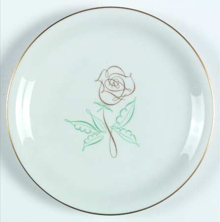 Spencer Rose Salad Plate