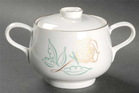Spencer Rose Sugar Bowl & Lid