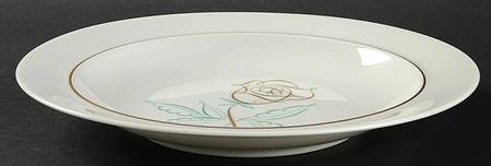 Spencer Rose Large Rim Soup Bowl