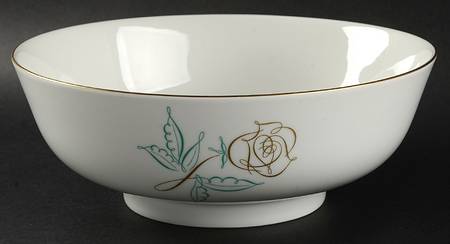 Spencer Rose 9" Round Vegetable Bowl