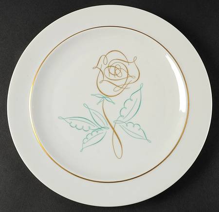 Spencer Rose Luncheon Plate