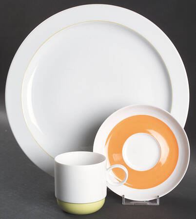 Springtime White (Yellow Inner Ring) by Rosenthal - Continental