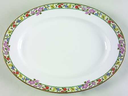 Springtime Multicolor 14" Oval Serving Platter