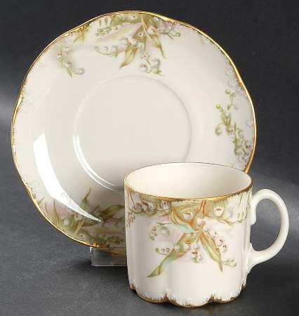 Springtime (Monbijou Shape) Flat Cup & Saucer Set