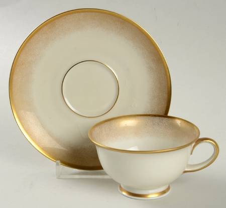 Stardust (Rim) Footed Demitasse Cup & Saucer Set
