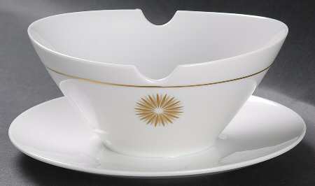 Star of Dawn Gravy Boat with Attached Underplate