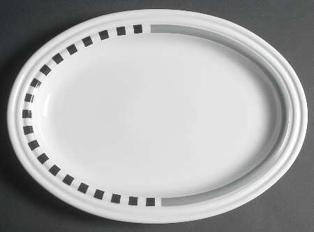 Strada 14" Oval Serving Platter