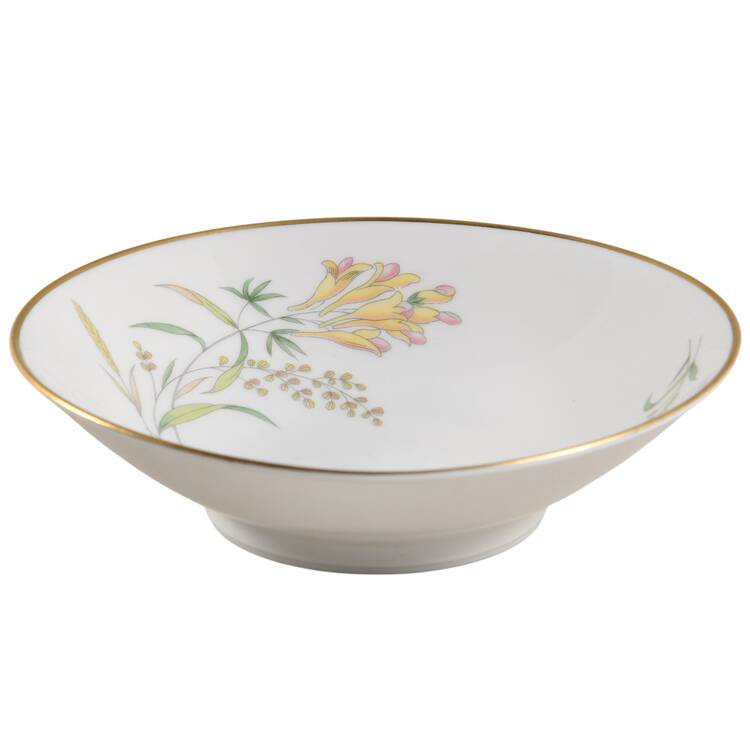 Summer Blossoms Ivory Fruit/Dessert (Sauce) Bowl