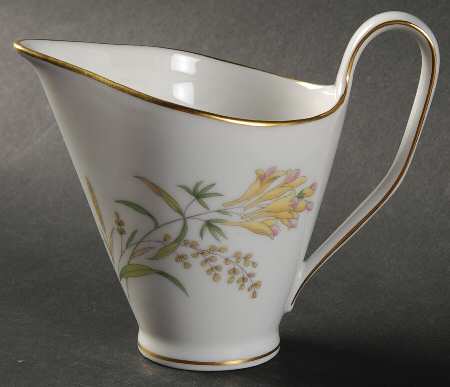 Summer Blossoms White Creamer