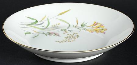 Summer Blossoms White Coupe Soup Bowl