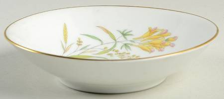 Summer Blossoms White Fruit/Dessert (Sauce) Bowl