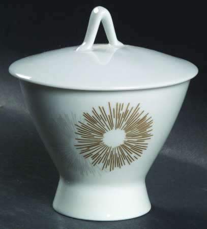Sunburst Sugar Bowl & Lid