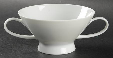 Sunburst Footed Cream Soup Bowl