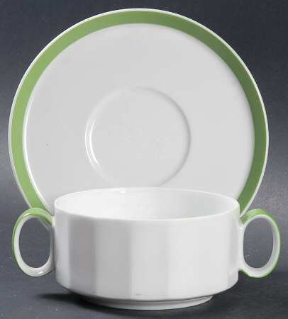 Sunion Flat Bouillon Cup & Saucer