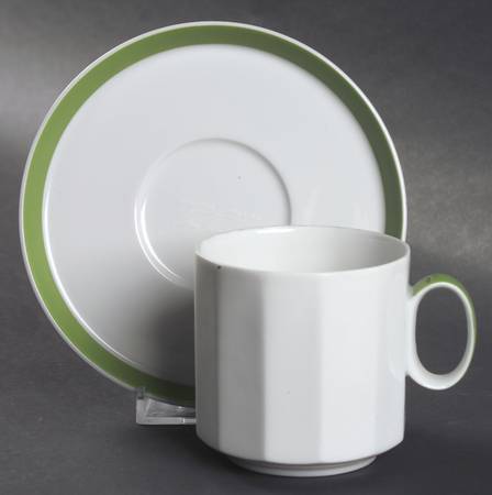 Sunion Flat Cup & Saucer Set