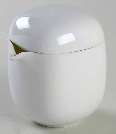 Suomi White Creamer & Lid