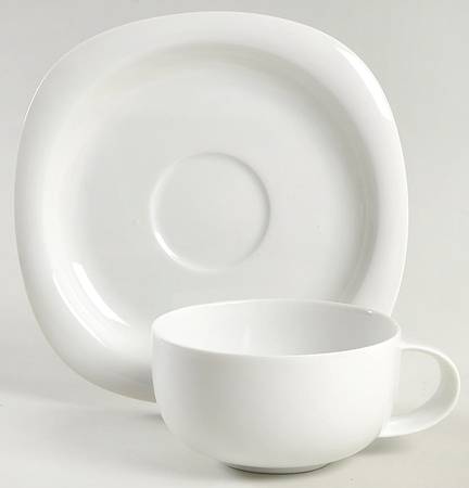 Flat Cup & Saucer Set