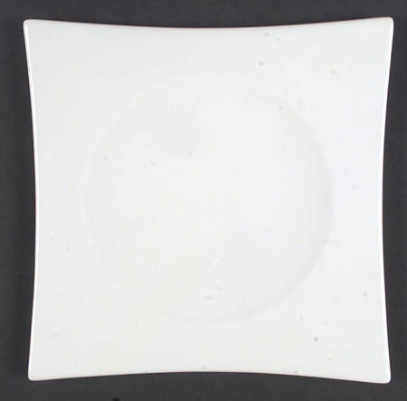 Suomi White Square Accent Salad Plate