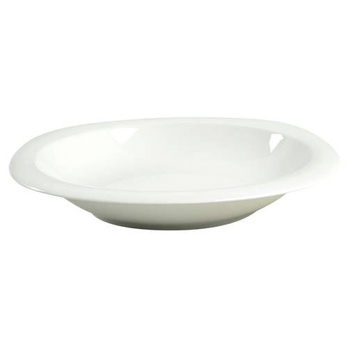 Suomi White Rim Soup Bowl