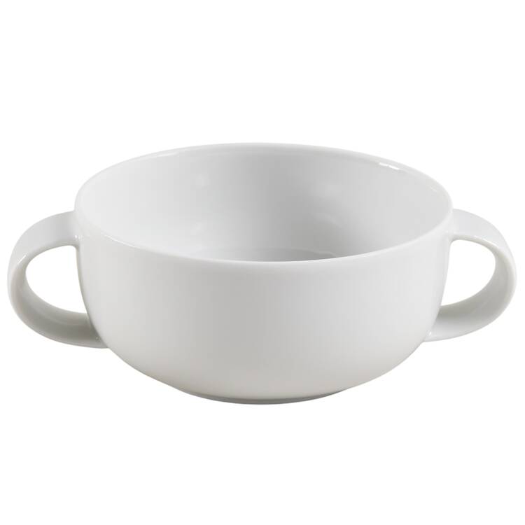 Suomi White Flat Cream Soup Bowl