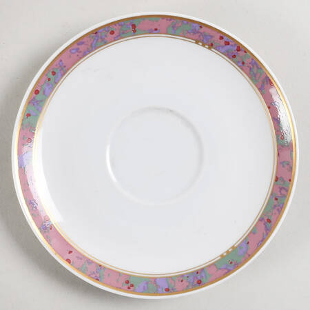 Symphony (Donatello, Pink & Green) Saucer for Footed Cup