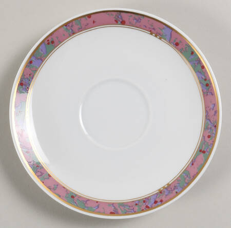 Symphony (Aida, Pink & Green) Saucer for Footed Cup
