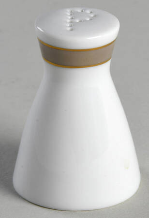 Taupe Band Pepper Shaker