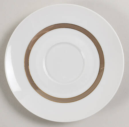 Taupe Band Underplate for Gravy Boat
