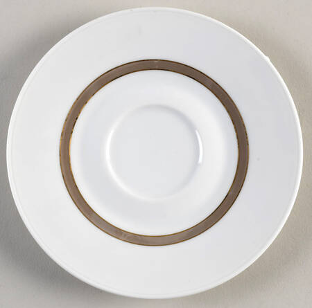 Taupe Band Saucer for Footed Cup
