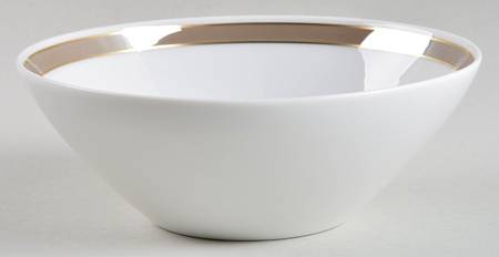 Taupe Band Individual Salad Bowl
