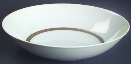 Taupe Band Coupe Soup Bowl