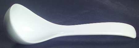 Taupe Band Gravy Ladle Solid Piece