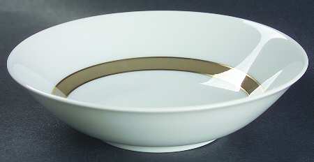Taupe Band Fruit/Dessert (Sauce) Bowl