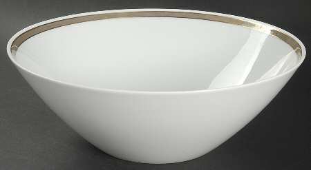 Taupe Band 9" Round Vegetable Bowl