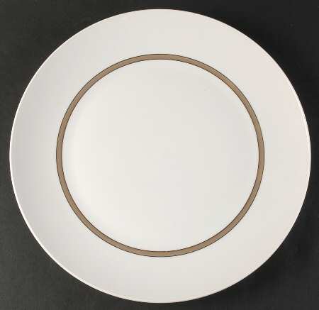 Taupe Band 13" Chop Plate (Round Platter)