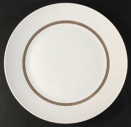 Taupe Band 11" Chop Plate (Round Platter)